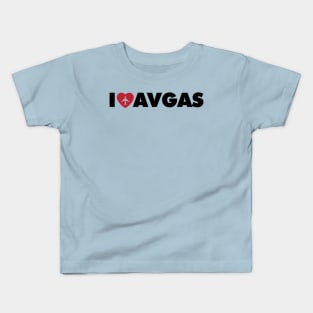 I love avgas with aeroplane Kids T-Shirt